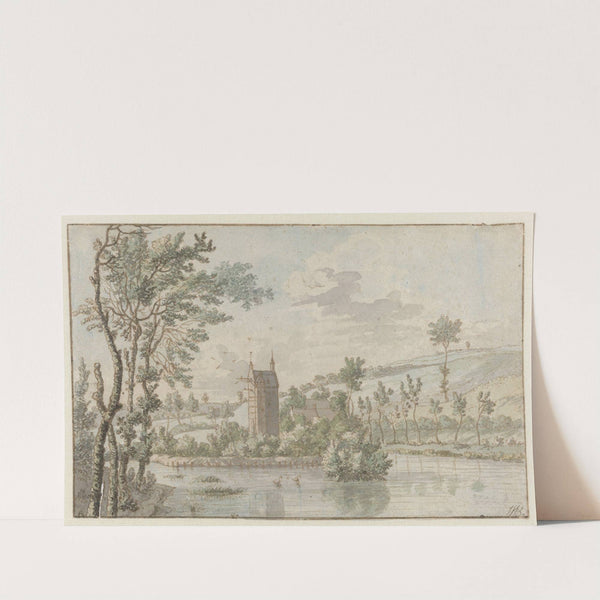 Landscape with Huis Kluys, near Brussels by Josua de Grave