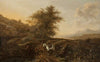 Landscape with hunters