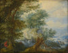 Landscape with hunters