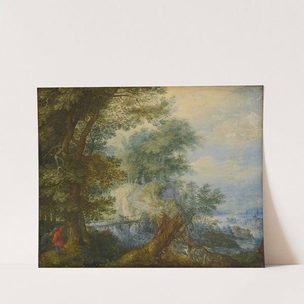 Landscape with hunters by Roelant Savery