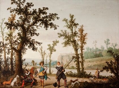 Landscape with Hunters
