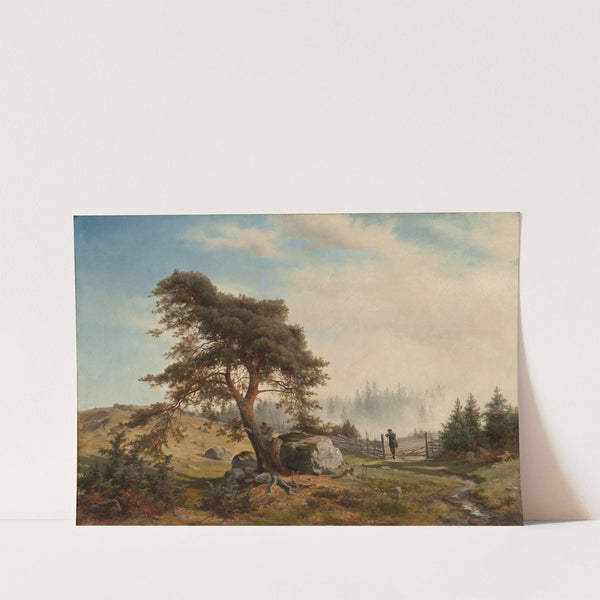 Landscape with Hunters by Wilhelm von Mörner