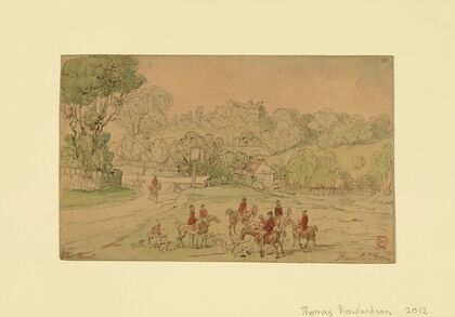Landscape with Hunting Scene