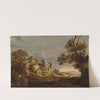 Landscape with Journey to Emmaus by Charles Cornelisz. de Hooch