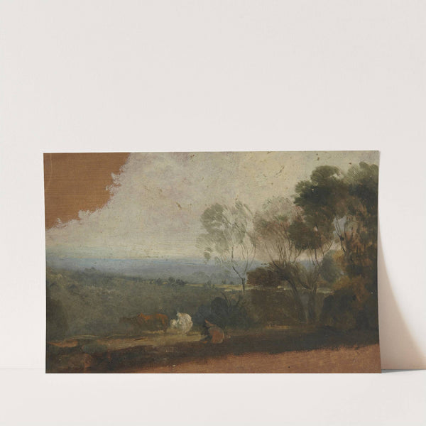 Landscape with Lake and Cattle by Thomas Barker Of Bath