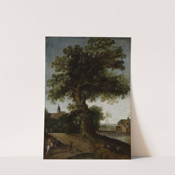 Landscape with Large Tree (1588) by Jacob Grimmer