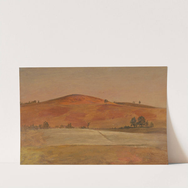 Landscape with Low Hill and Fields (1870–80) by Frederic Edwin Church