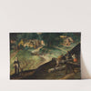 Landscape with Men Sawing Timber by Gillis Mostaert