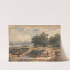 Landscape with Men Sifting Sand by David Cox Jnr