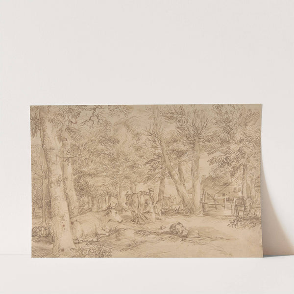 Landscape with Milkmaid (1622–74) by Jan Lievens