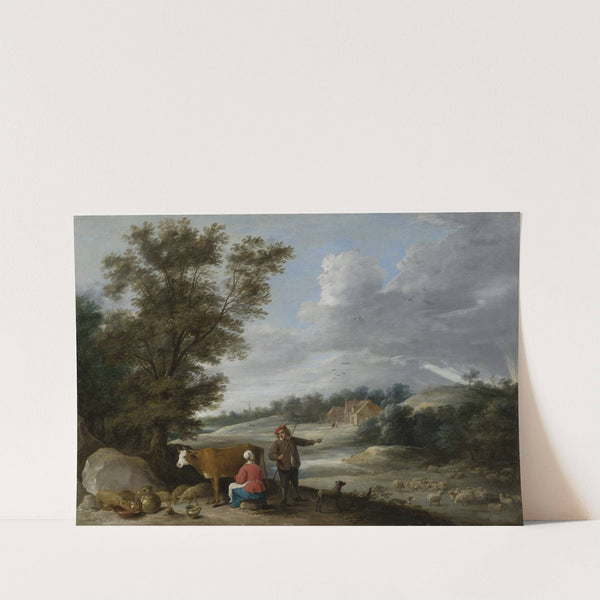 Landscape with Milkmaid and Shepherd by David Teniers The Younger