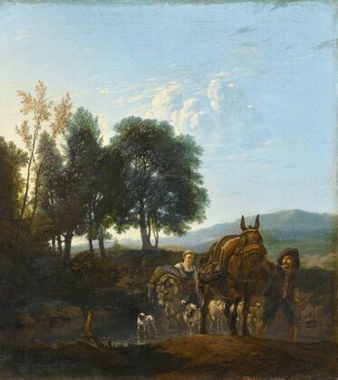 Landscape with Mule Driver