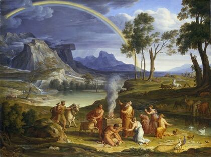 Landscape with Noah, Offering a Sacrifice of Gratitude