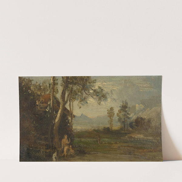 Landscape with Nude Figure (1855-57) by Johann Wilhelm Schirmer