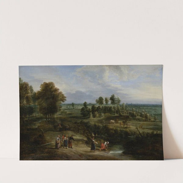 Landscape with Pastures and Clusters of Trees (ca 1650-1660) by Lucas van Uden