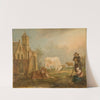 Landscape with Peasants and Cows (1777) by Petrus Johannes van Regemorter