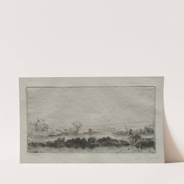 Landscape with Peat-bog; In the Marsh (c. 1877–90) by Alphonse Legros