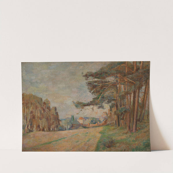 Landscape with Pine Trees by Franciszek Bartoszek