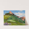 Landscape with pink mountain peaks (circa 1906) by Władysław Ślewiński