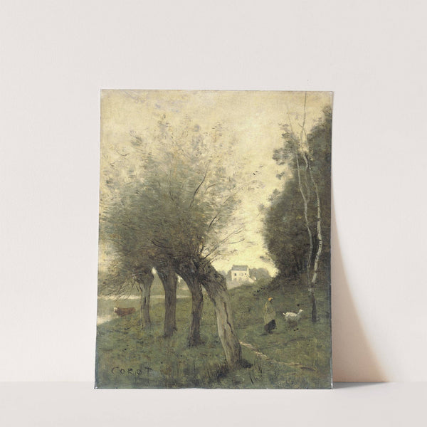Landscape with Pollard Willows by Jean-Baptiste-Camille Corot