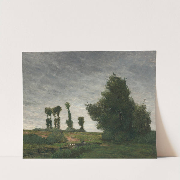 Landscape with Poplars by Paul Gauguin