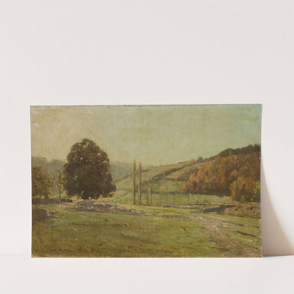 Landscape with poplars by Curt Agthe