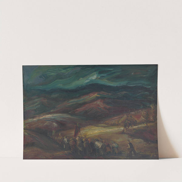 Landscape with Procession by Ľudovít Varga