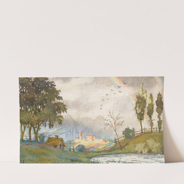 Landscape With Rainbow by Konstantin Andreevich Somov