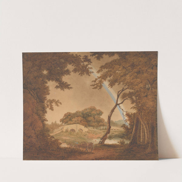 Landscape with Rainbow, View near Chesterfield by Joseph Wright of Derby
