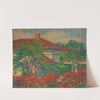 (Landscape With Red Roof Building) (ca. 1880-1910) by Carl Newman