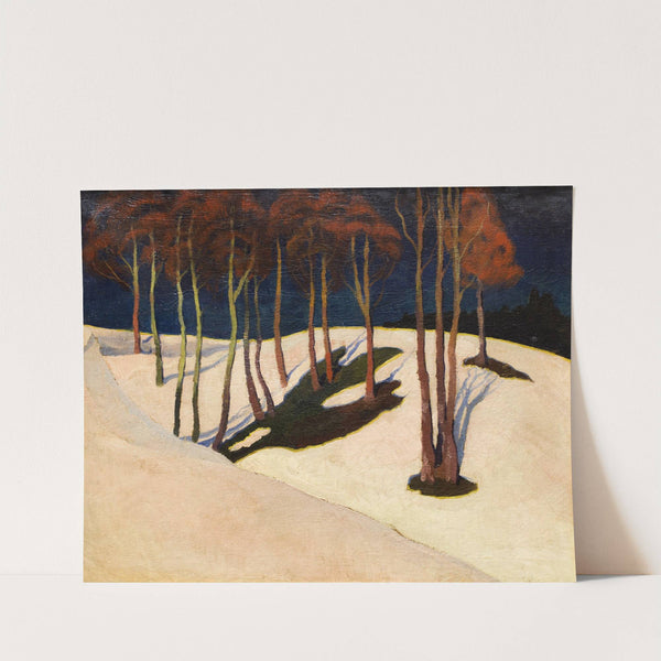 Landscape with red trees by Stanisław Ignacy Witkiewicz