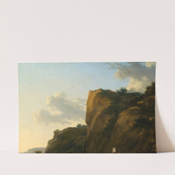 Landscape with Reed Gatherers by Nicolaes Pietersz. Berchem