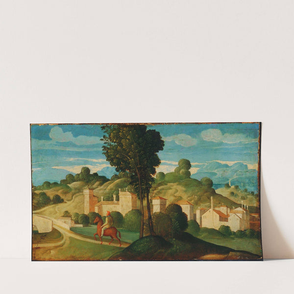 Landscape with Rider by Girolamo da Santacroce