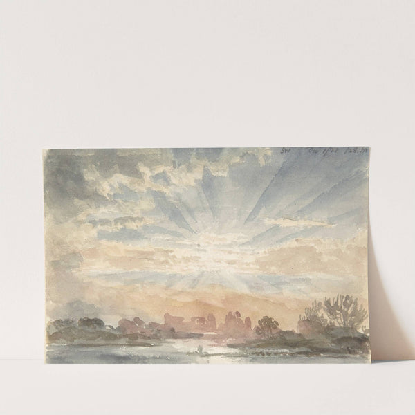 Landscape with Rising Sun by Joseph Michael Gandy