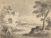 Landscape with Road Leading to Abbey