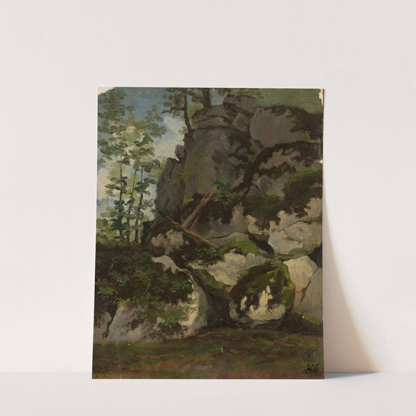 Landscape with rocks from the vicinity of Mzurów by Adrian Głębocki