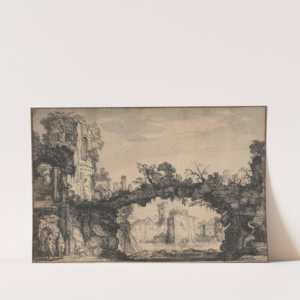 Landscape with Ruins by Jan van de Velde