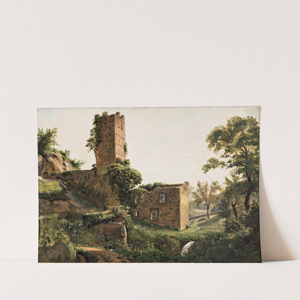 Landscape with ruins by Wilhelm Marstrand