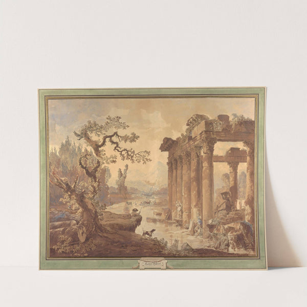 Landscape with Ruins (1772) by Hubert Robert