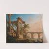 Landscape with ruins and an aqueduct by Pierre Antoine Patel the younger