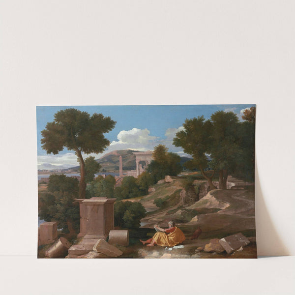 Landscape with Saint John on Patmos by Nicolas Poussin