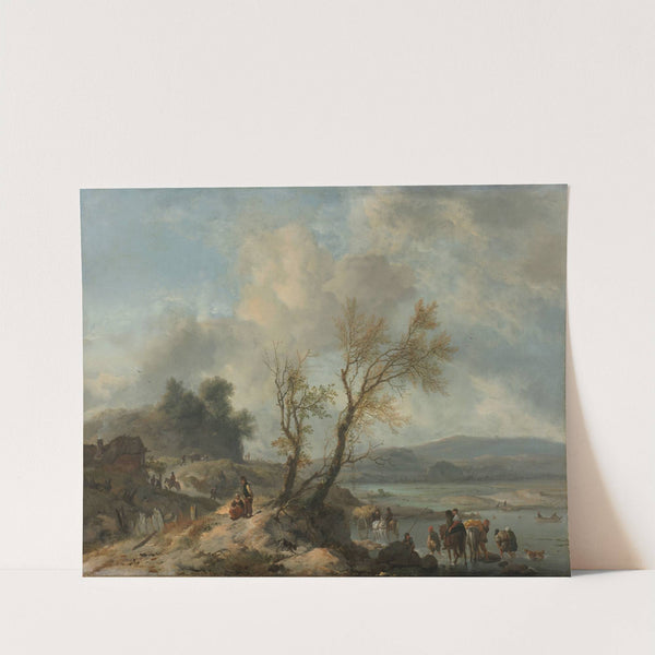 Landscape with Sandy Path beside a River by Philips Wouwerman