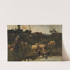 Landscape with Sheep, Picardy by Harry Thompson