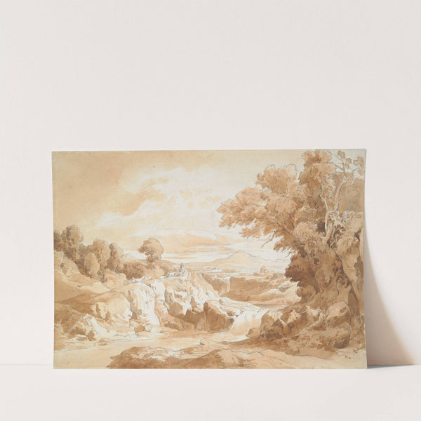 Landscape with Shepherd by Josef Helff