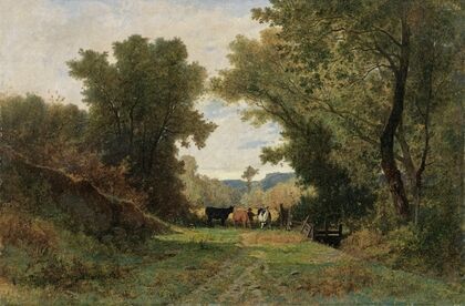 Landscape With Shepherd And Cattle