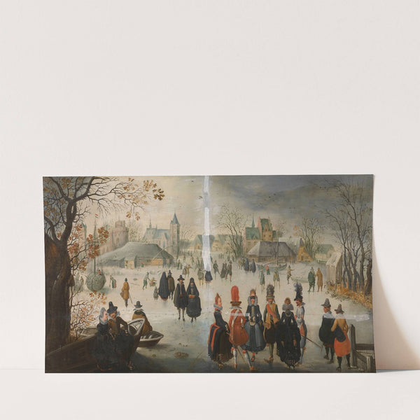 Landscape with Skaters (1873) by Adam van Breen