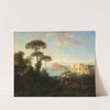 Landscape with staffage and architecture (View of Ischia, Italy) by Thomas Ender