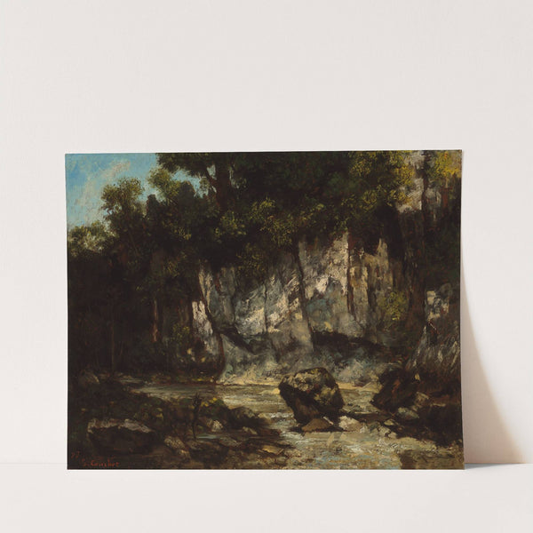 Landscape with stag (1873) by Gustave Courbet