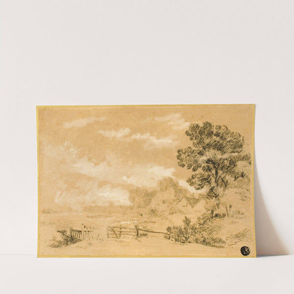 Landscape with Stile by Sir Augustus Wall Callcott