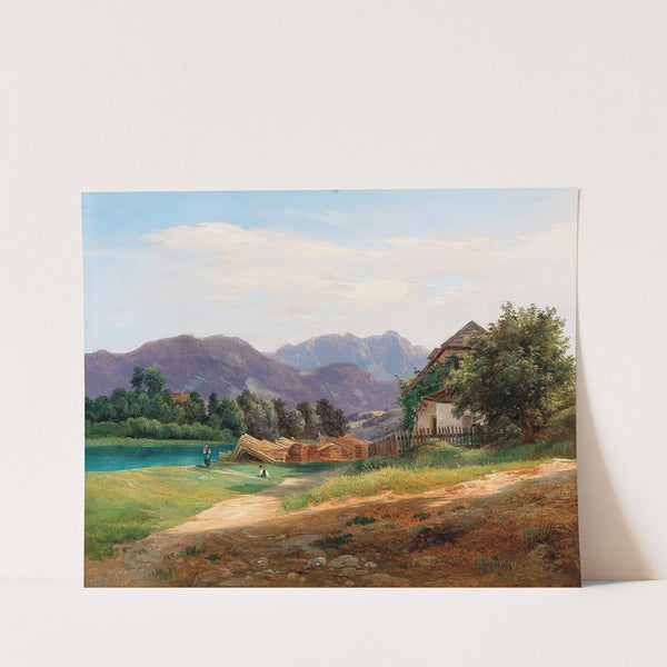 Landscape with Stored Timber by Wilhelm Steinfeld